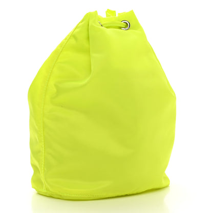 Prada Nylon Vela Drawstring Pouch Fluo 3 of 11
