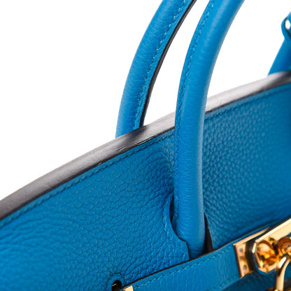 Hermes Togo Birkin 25 Bleu Zanzibar 13 of 13