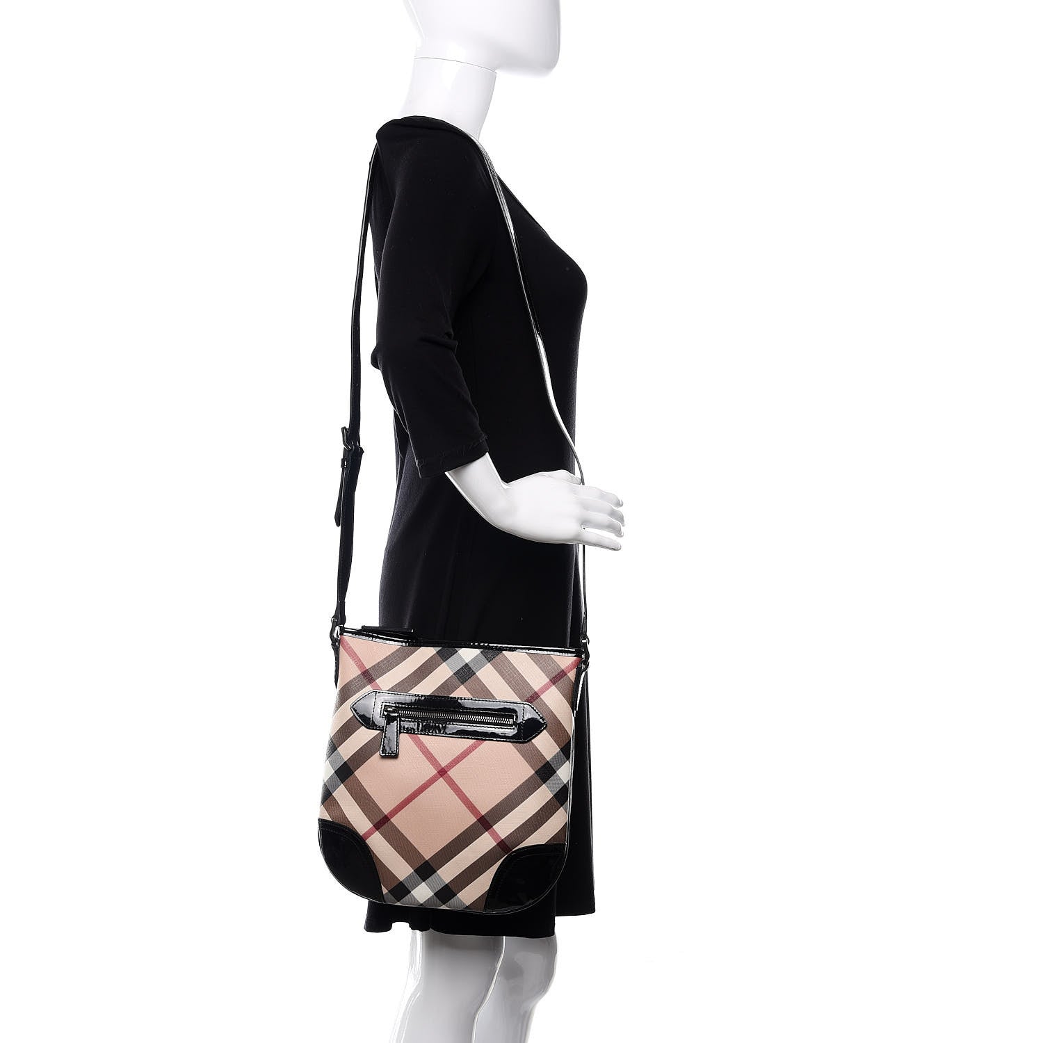Burberry Supernova Check Small Dryden Crossbody Bag Black 2 of 10
