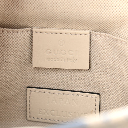 Gucci Canvas Herbarium Print Ribbon Top Handle Bag Blue 8 of 12