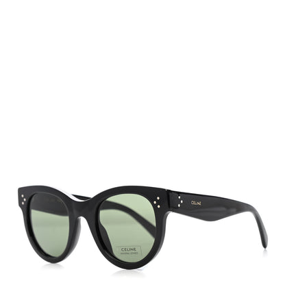 Celine Acetate Studded Mineral Round Sunglasses CL40031N Black 1 of 7