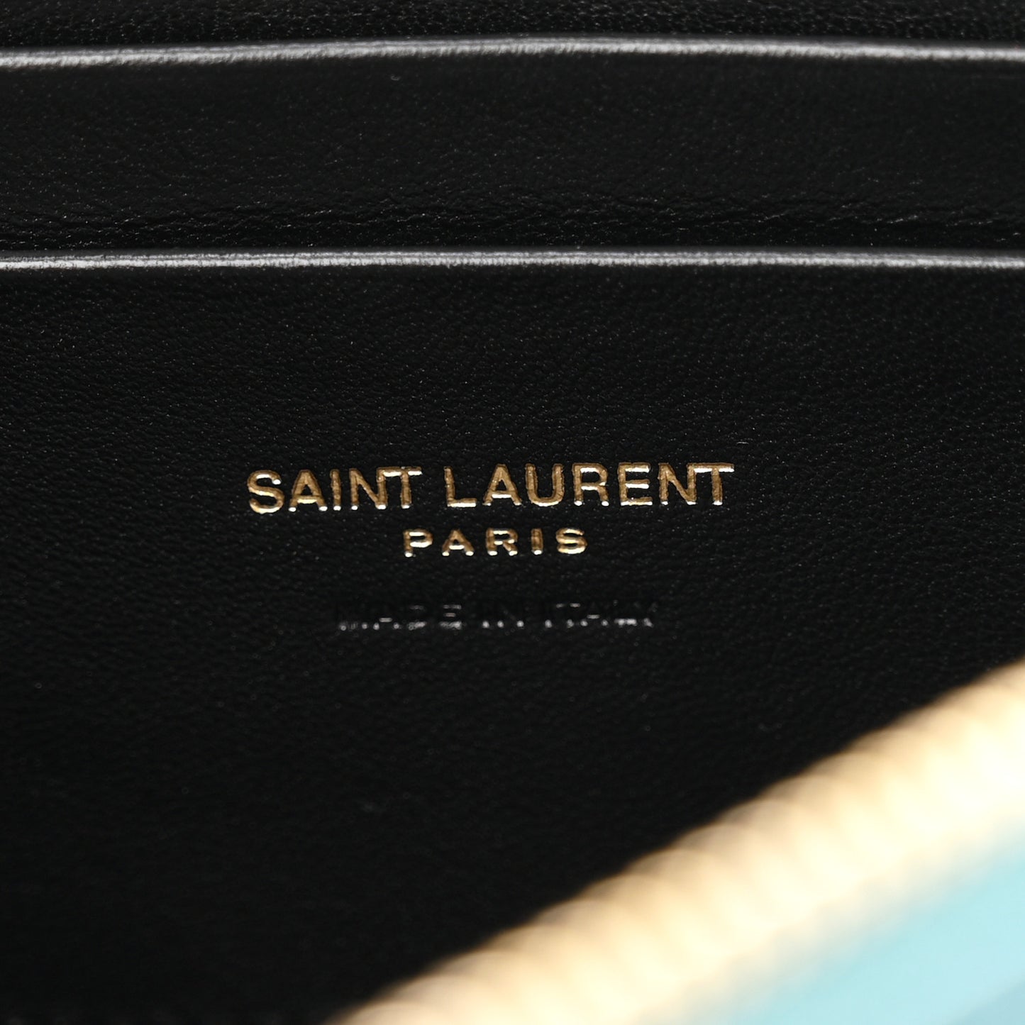 Grain De Poudre Matelasse Monogram Mini Lou Camera Bag Blue Vert