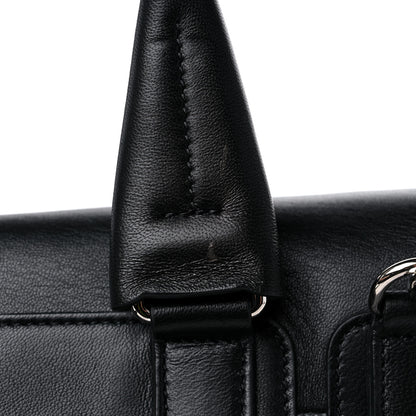 Givenchy Tweed Wool Calfskin Medium Pandora Pure Flap Bag Dark Grey Black 12 of 13