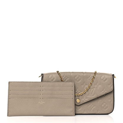 Louis Vuitton Empreinte Pochette Felicie Chain Wallet Tourterelle 3 of 10