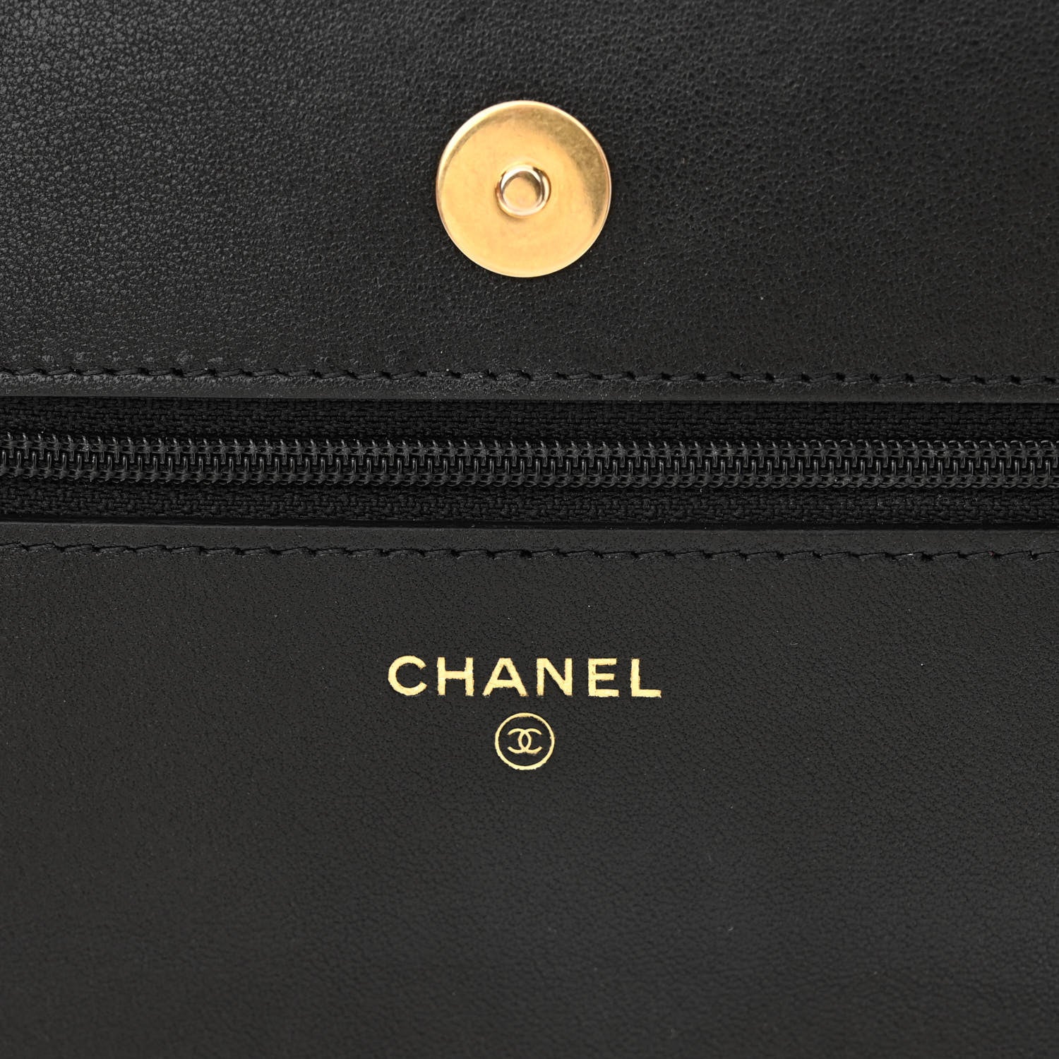 Chanel Lambskin Quilted Chanel 19 Wallet On Chain WOC Black 6 of 13
