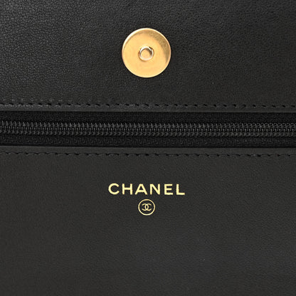 Chanel Lambskin Quilted Chanel 19 Wallet On Chain WOC Black 6 of 13
