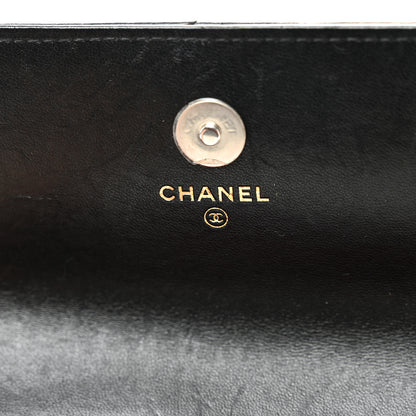 Chanel Lambskin Quilted Chanel 19 Flap Phone Holder With Chain Black 6 of 11