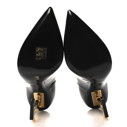 Saint Laurent Patent Opyum 110 Pumps 36 Black Gold 5 of 8