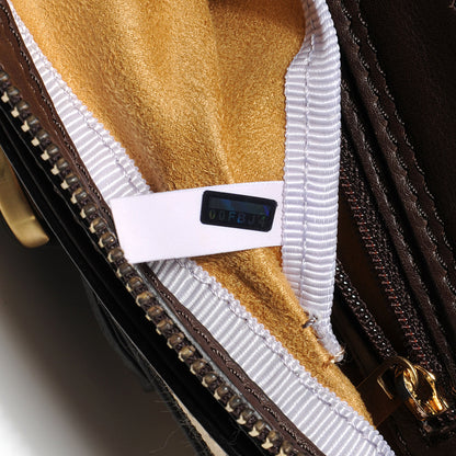 Jimmy Choo Natural Straw and Leather Torquay Chocolate 6 of 7