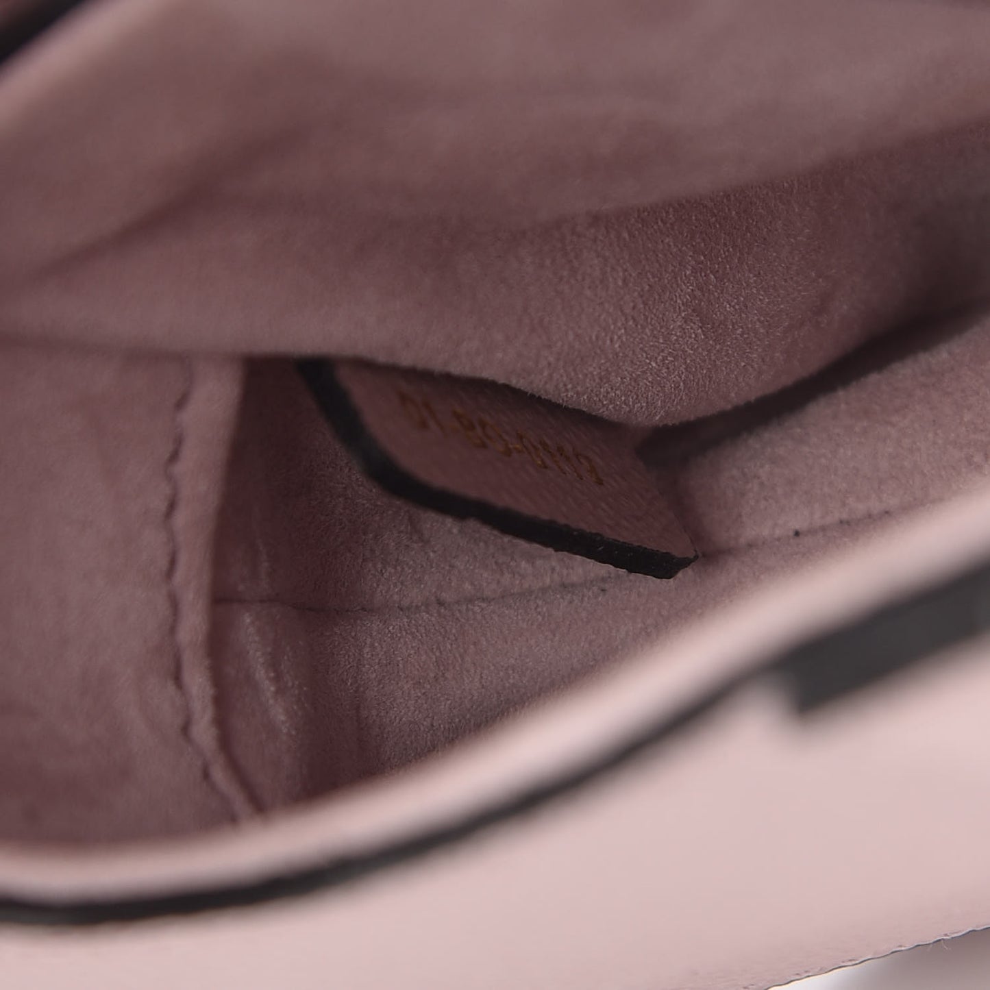 Grained Calfskin Mini Saddle Bag Light Pink
