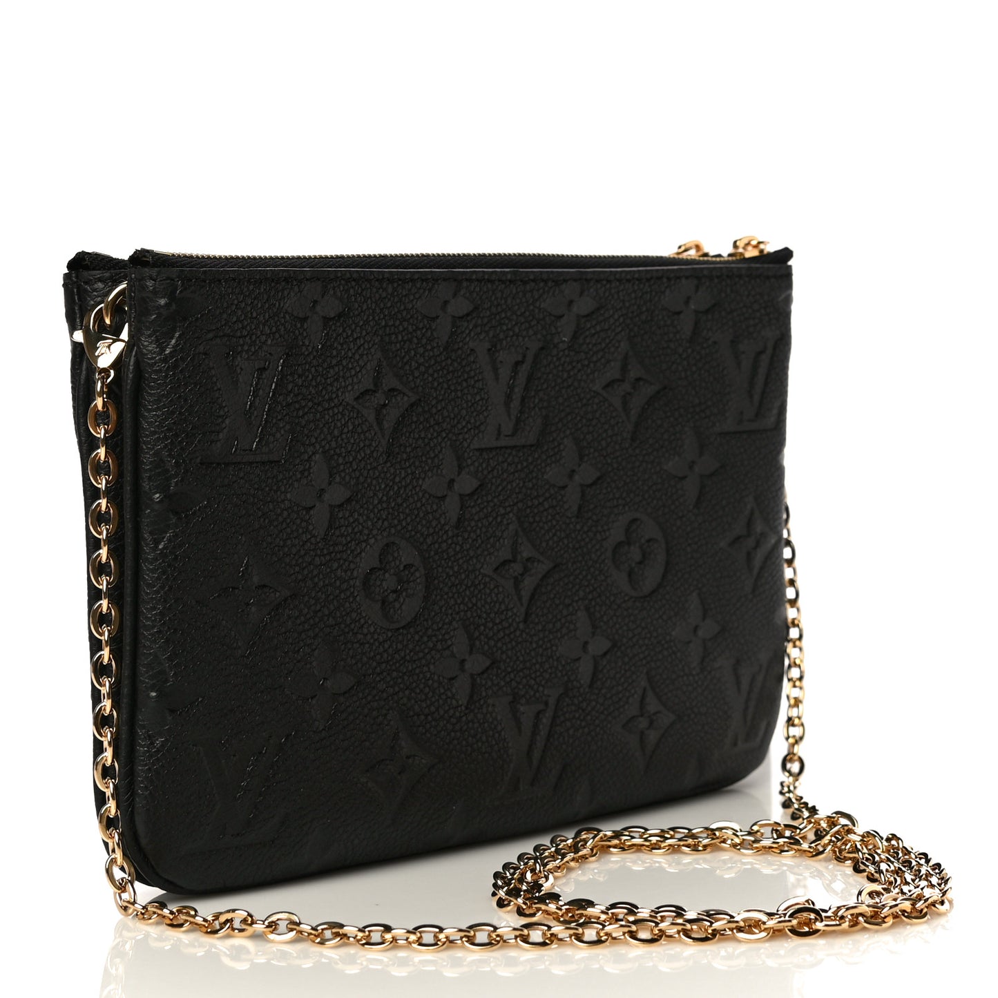 Empreinte Double Zip Pochette Black