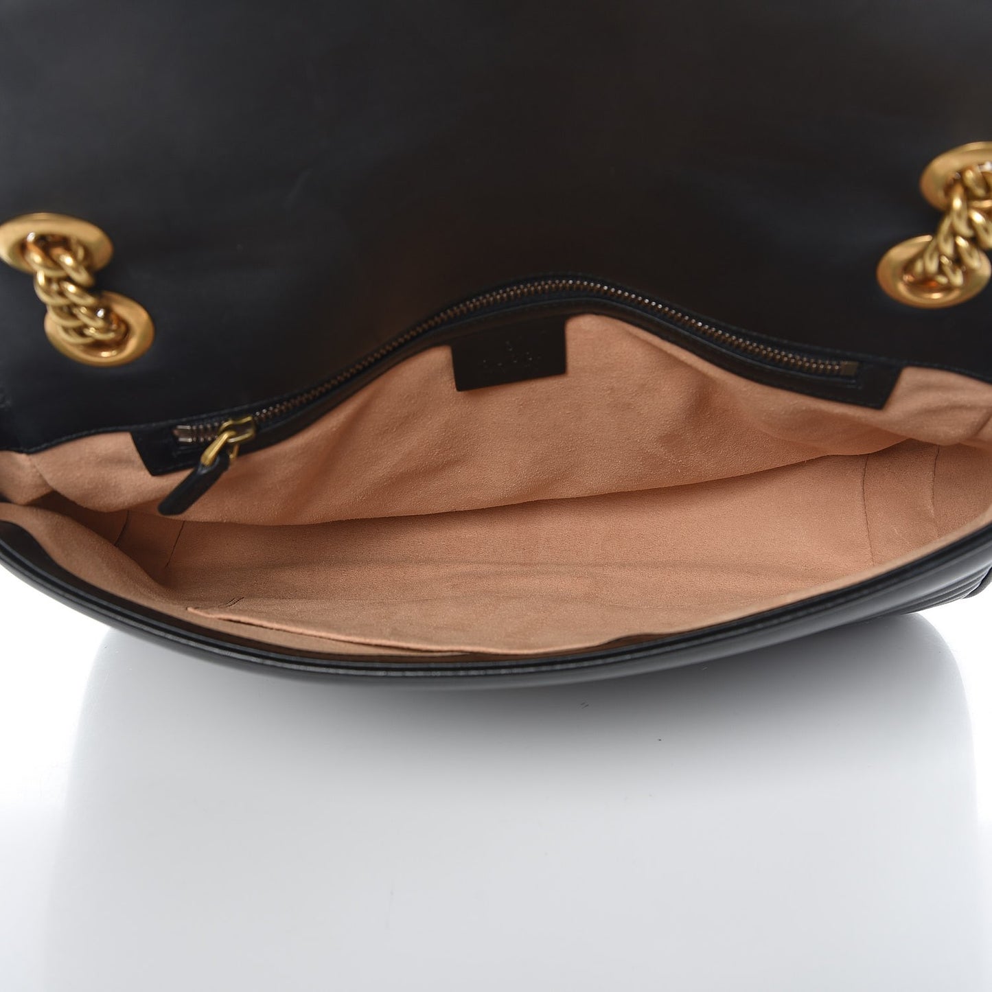 Calfskin Matelasse Medium GG Marmont Shoulder Bag Black