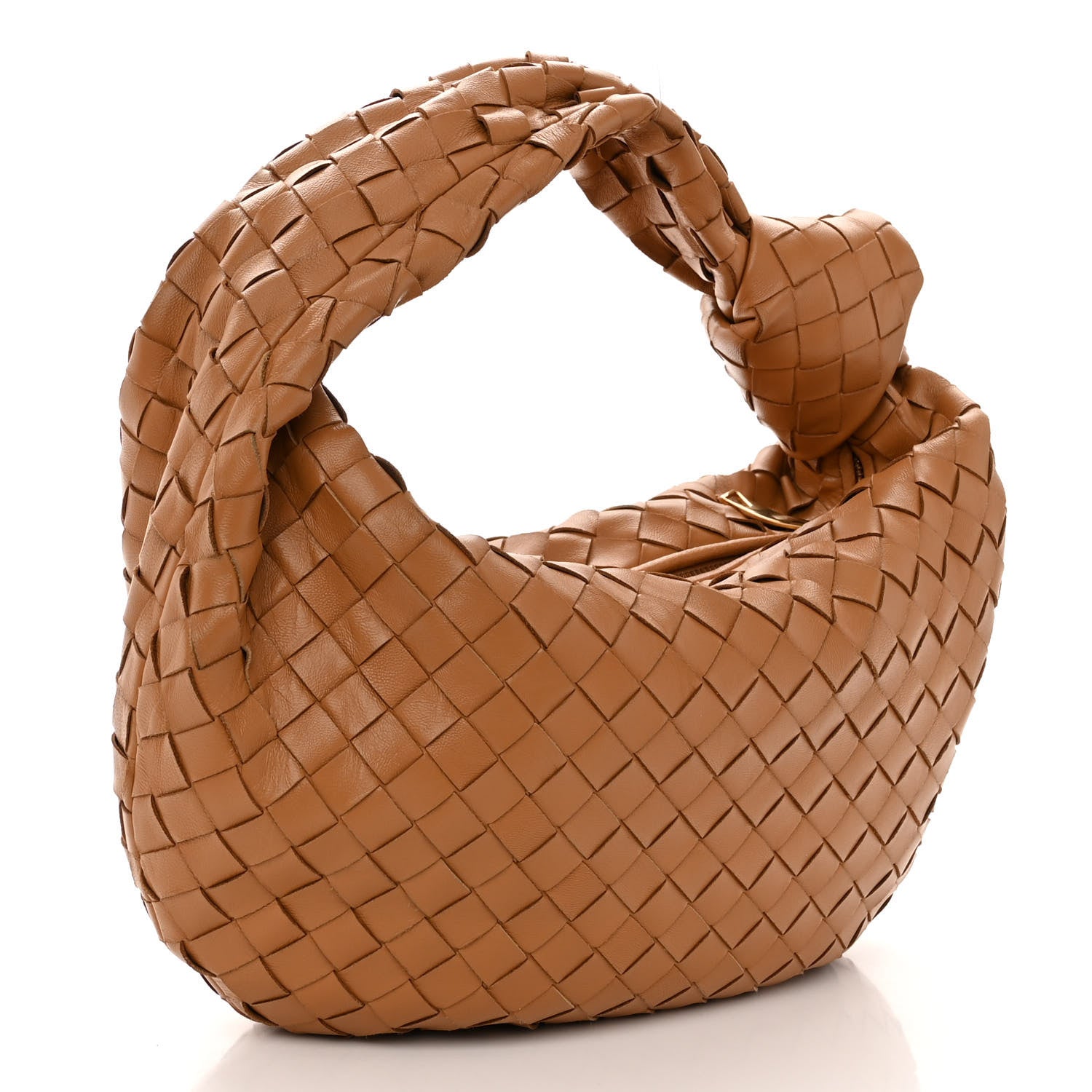 Bottega Veneta Nappa Intrecciato Teen Jodie Hobo Caramel 3 of 9