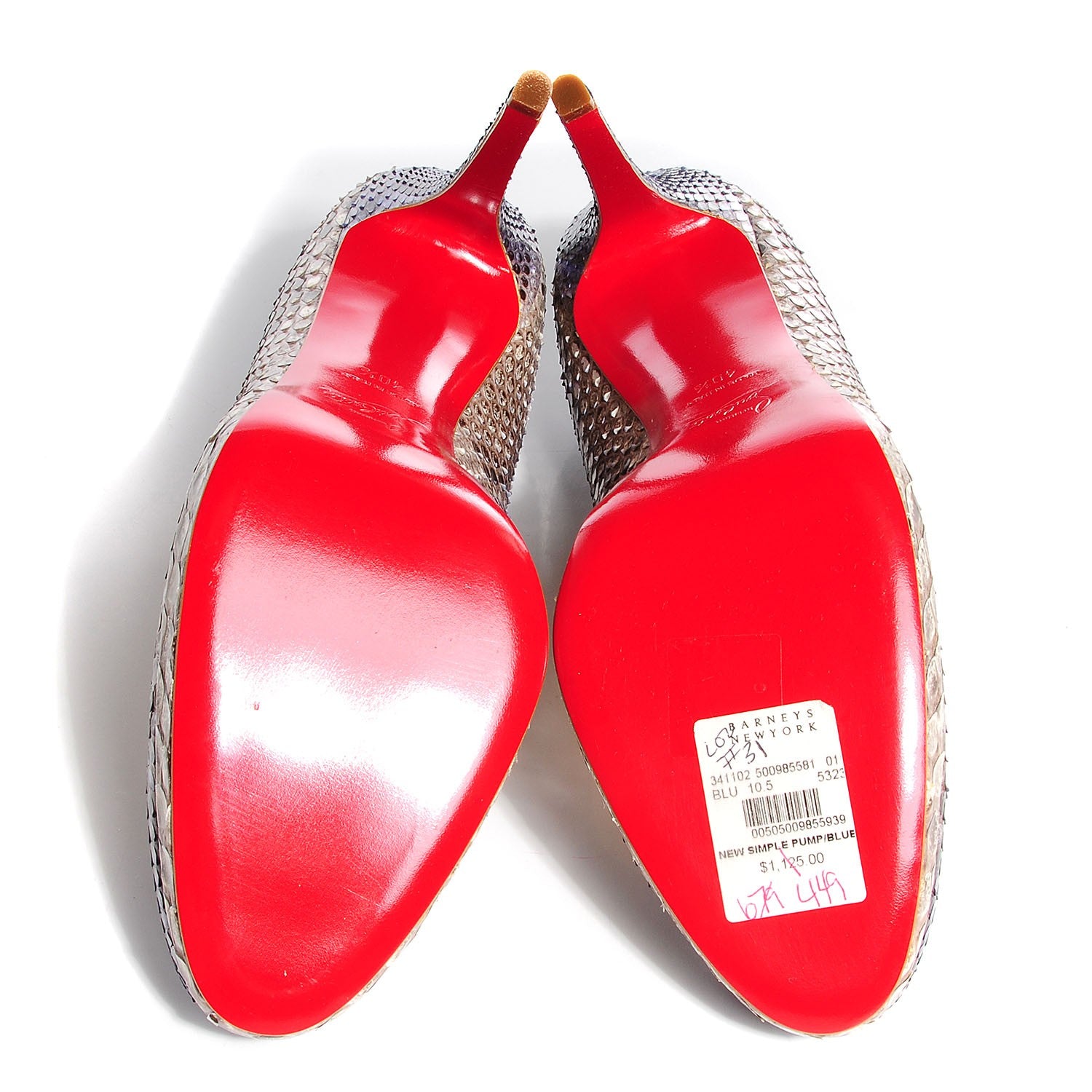 Christian Louboutin Python New Simple 120 Pumps 40.5 Indio 5 of 6