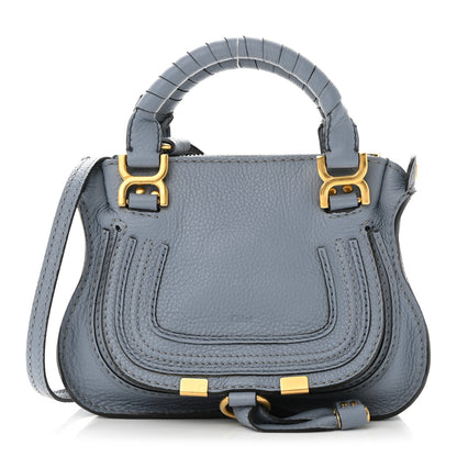 Chloe Calfskin Mini Marcie Satchel Washed Blue 1 of 9