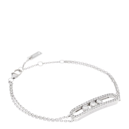 Messika 18K White Gold Diamond Move Classique Pave Bracelet 1 of 5
