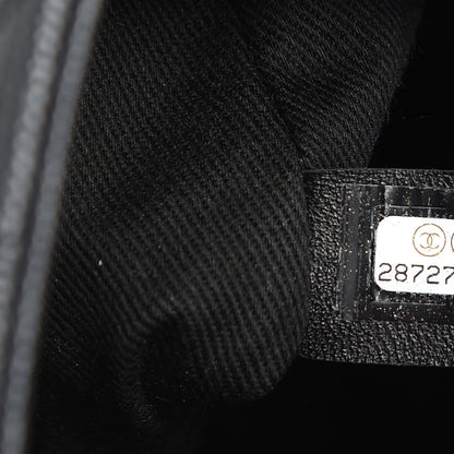 Chanel Caviar Chevron Quilted Small Coco Handle Flap Dark Grey 9 of 10