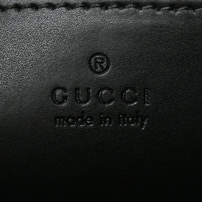 Gucci GG Supreme Monogram Web Small Flat Messenger Bag Black Grey 6 of 11