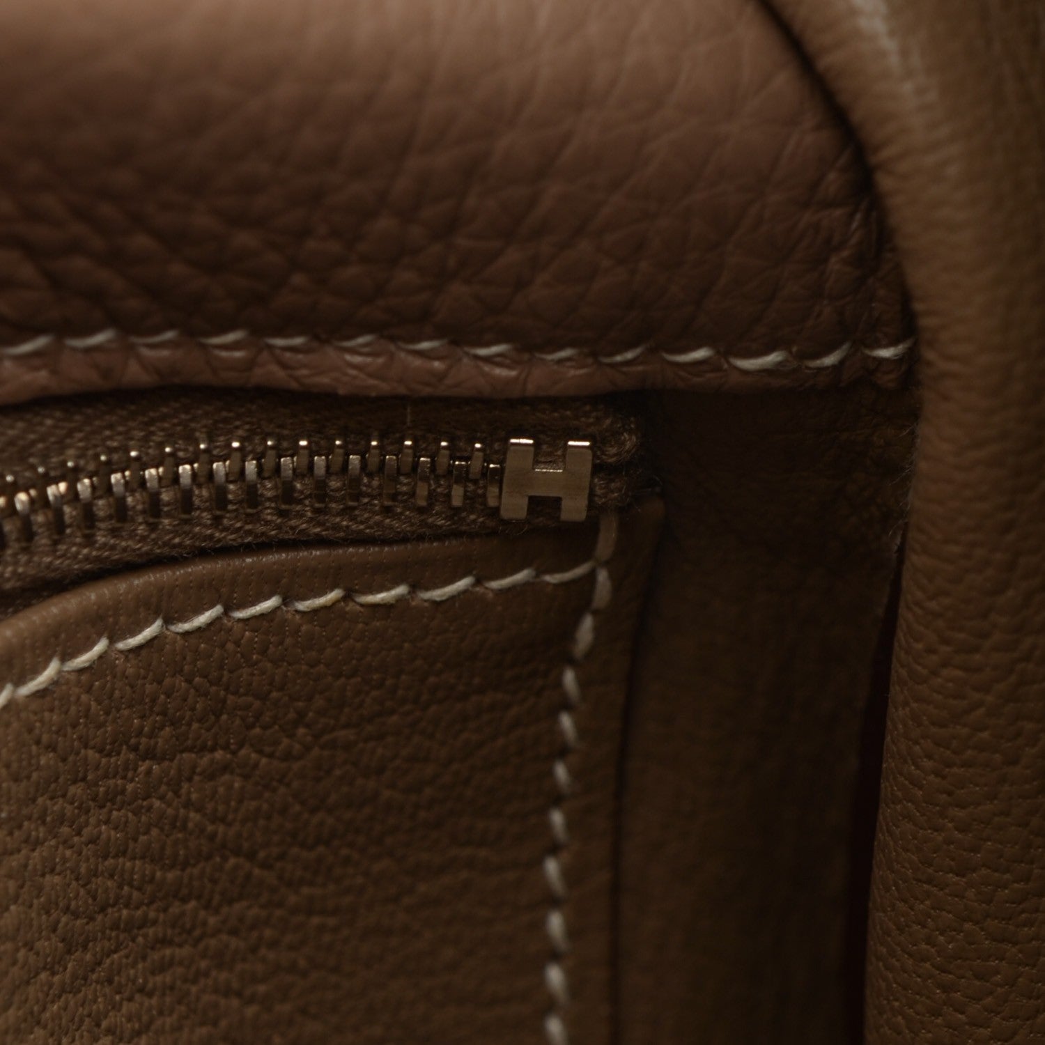 Hermes Taurillon Clemence Kelly Retourne 35 Etoupe 11 of 20