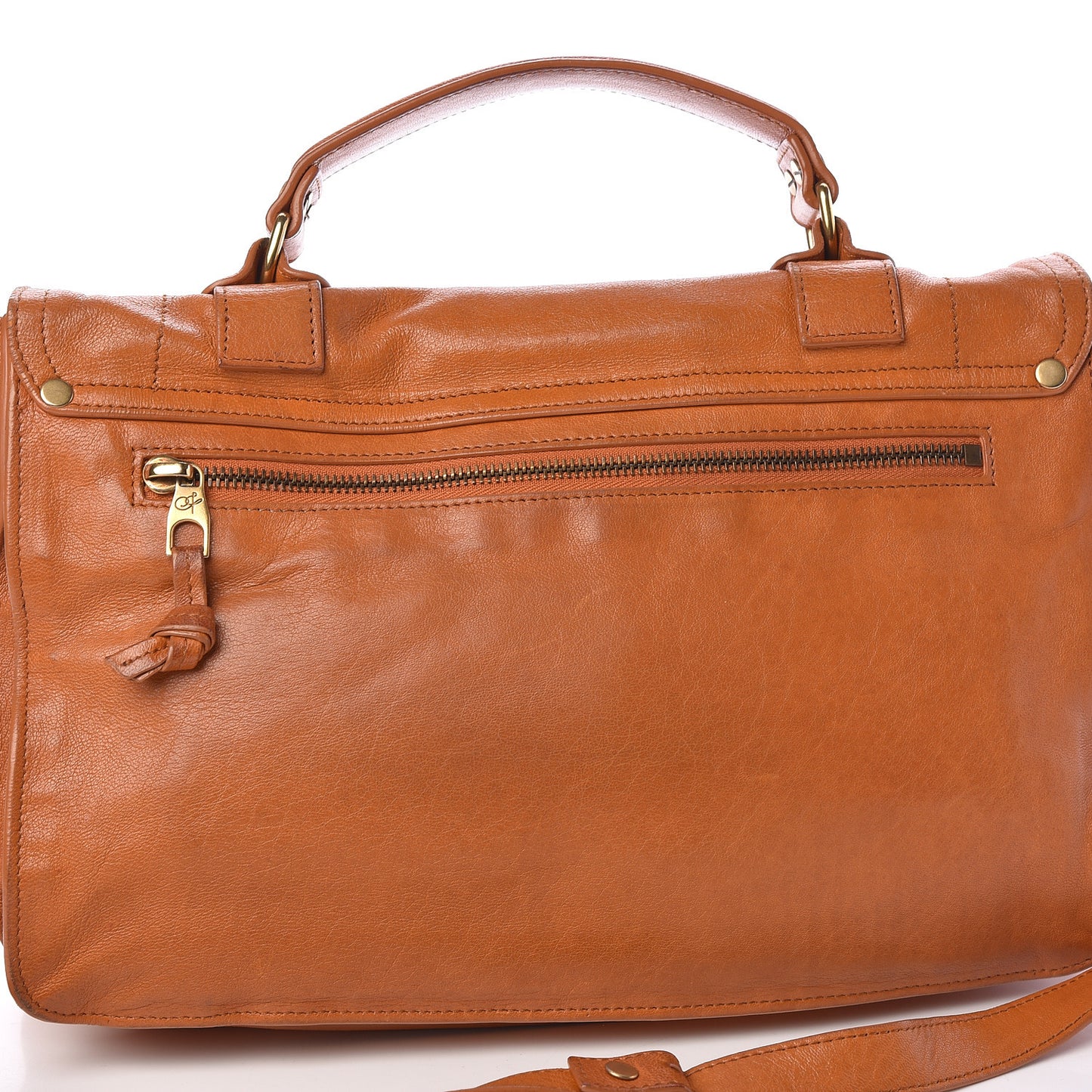 Lambskin Medium PS1 Satchel Saffron