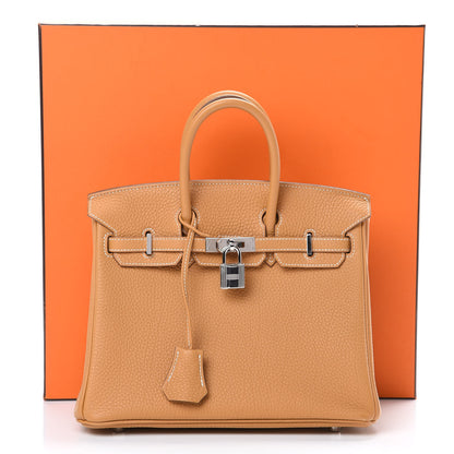 Hermes Togo Birkin 25 Natural Sable 28 of 28