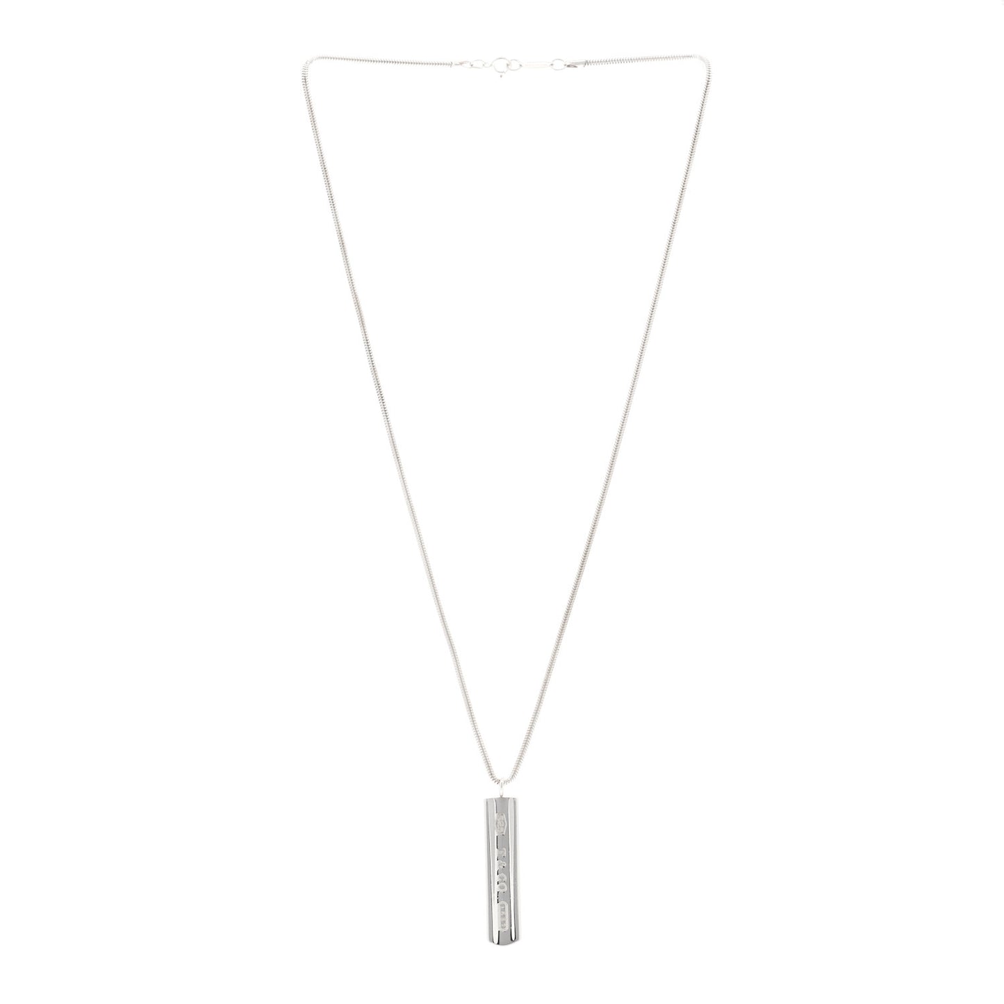 Sterling Silver 1837 Bar Pendant Necklace