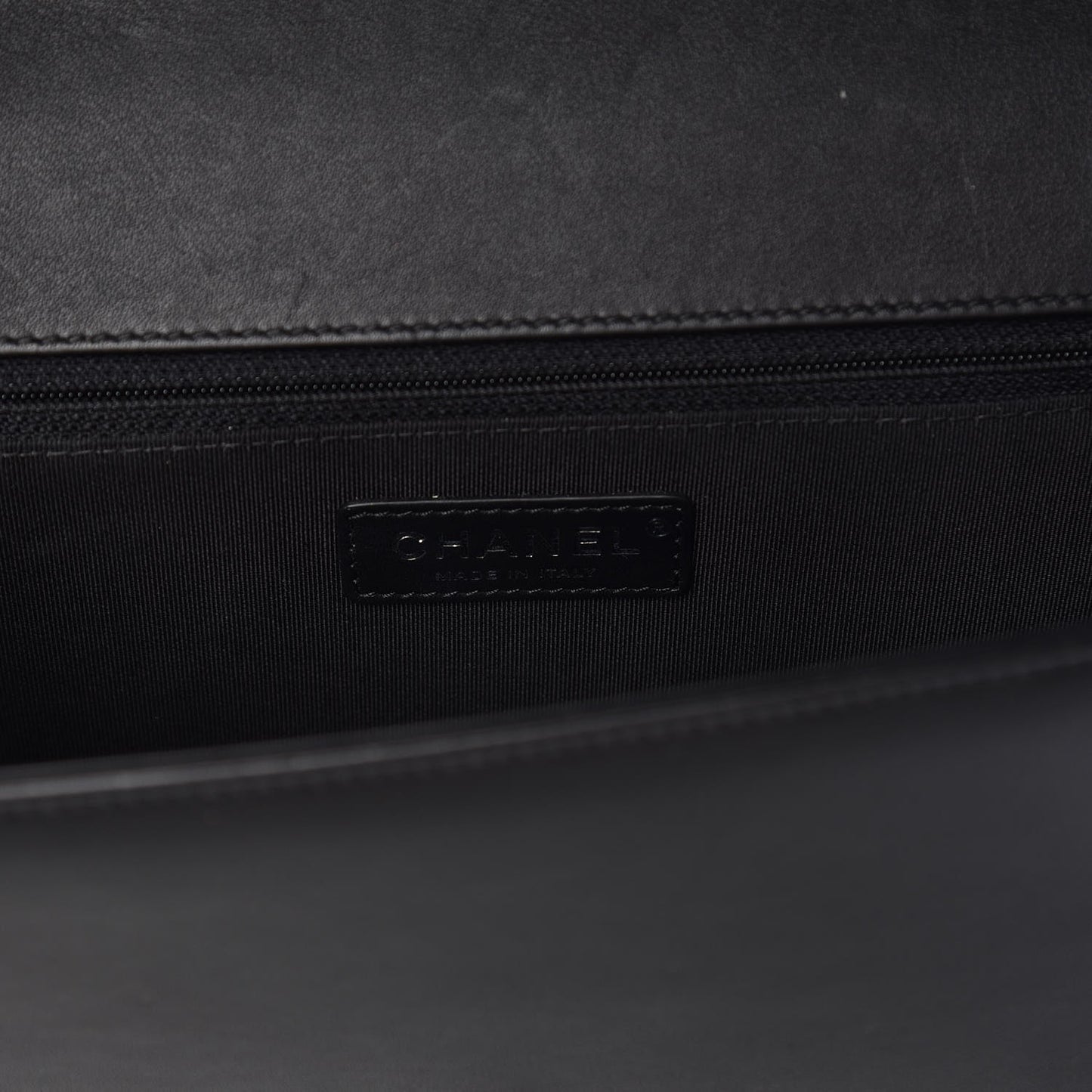 Calfskin Quilted New Medium Boy Flap Black