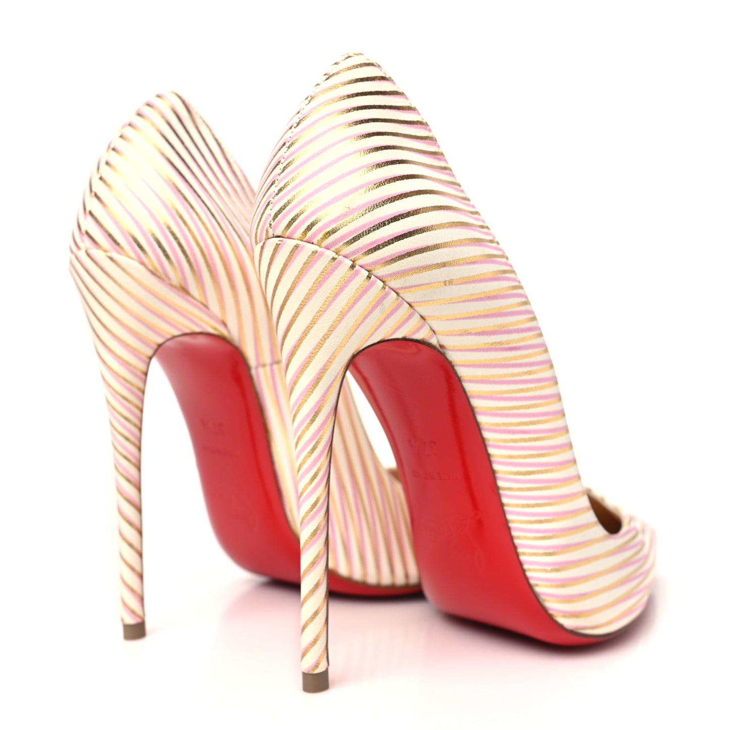 Calfskin RayOfLight So Kate 120 Pumps 37.5 Snow Oro