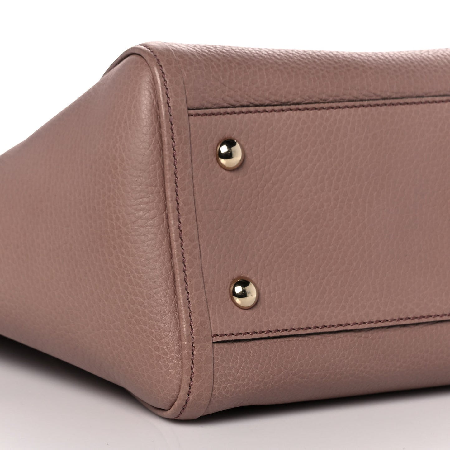Pebbled Calfskin Small Soho Top Handle Bag Light Pink