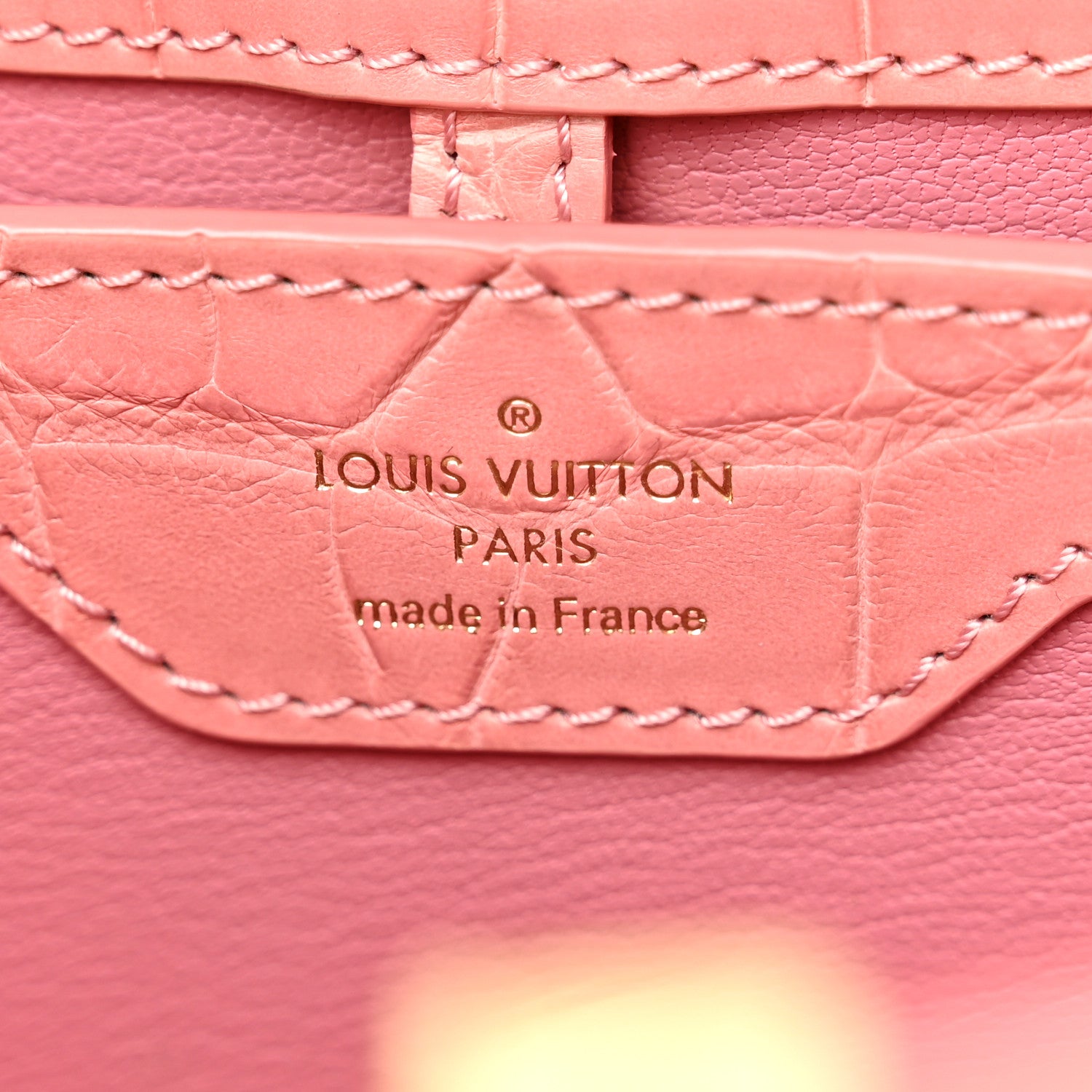 Louis Vuitton Alligator Capucines BB Pink 5 of 10
