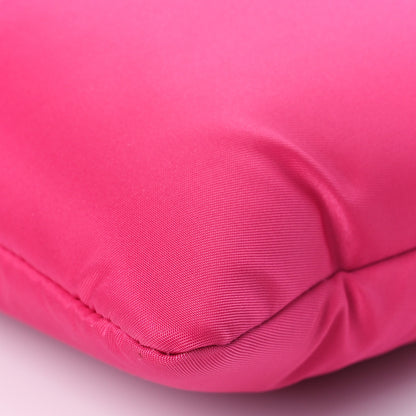 Prada Tessuto Nylon Soft Padded Medium Chain Clutch Bag Fuxia 8 of 8