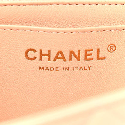 Chanel Lambskin Quilted Mini Rectangular Flap Beige 5 of 8