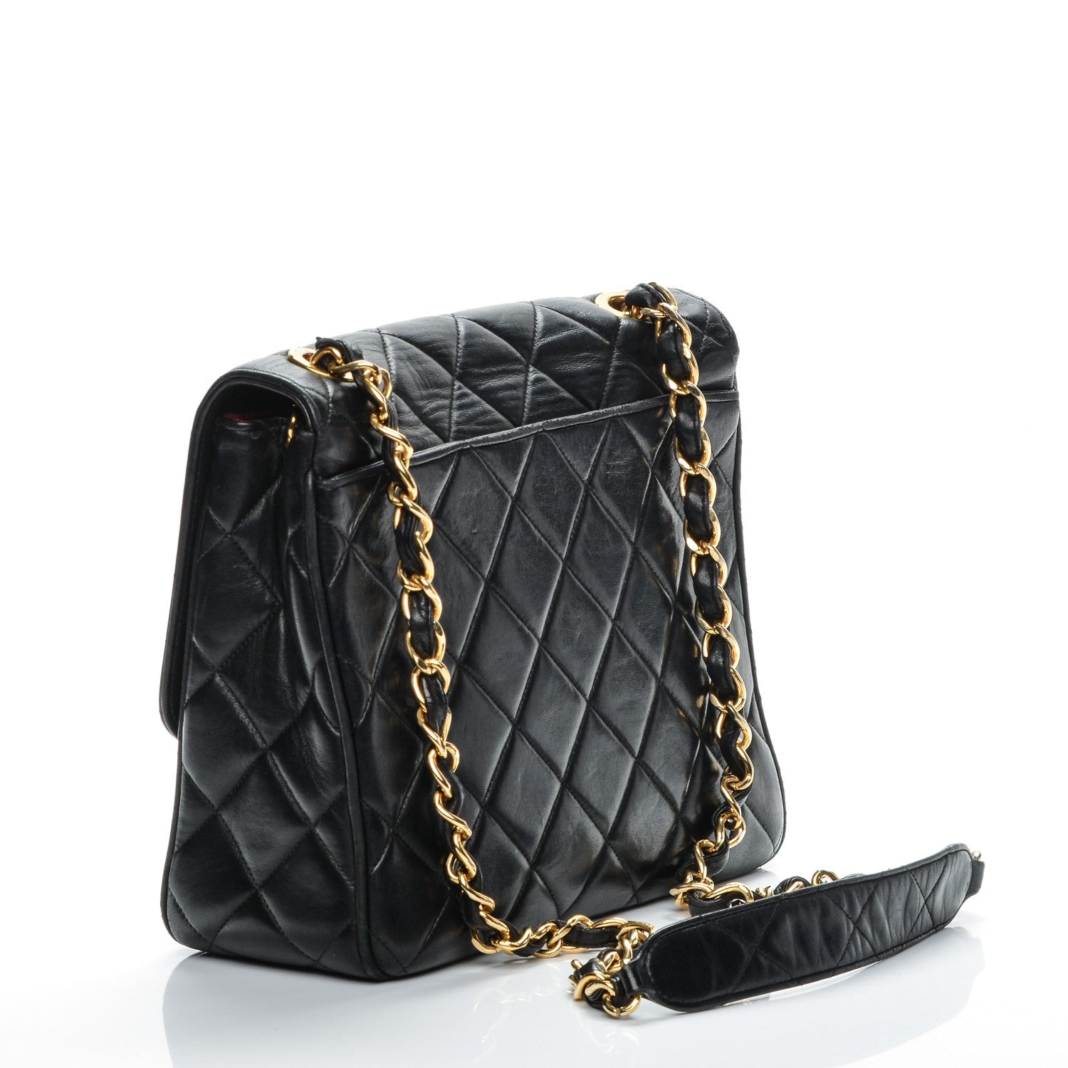 Chanel Lambskin Quilted Medium Single Flap Black 3 of 10