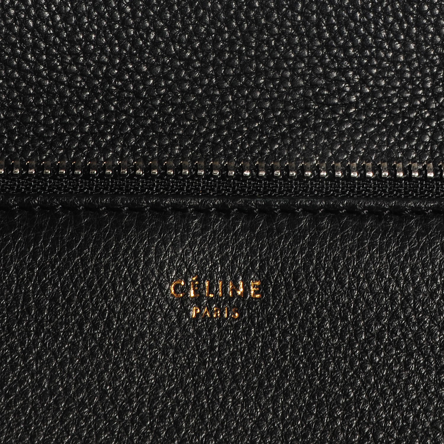 Celine Grained Calfskin Small Edge Shoulder Bag Black 5 of 9