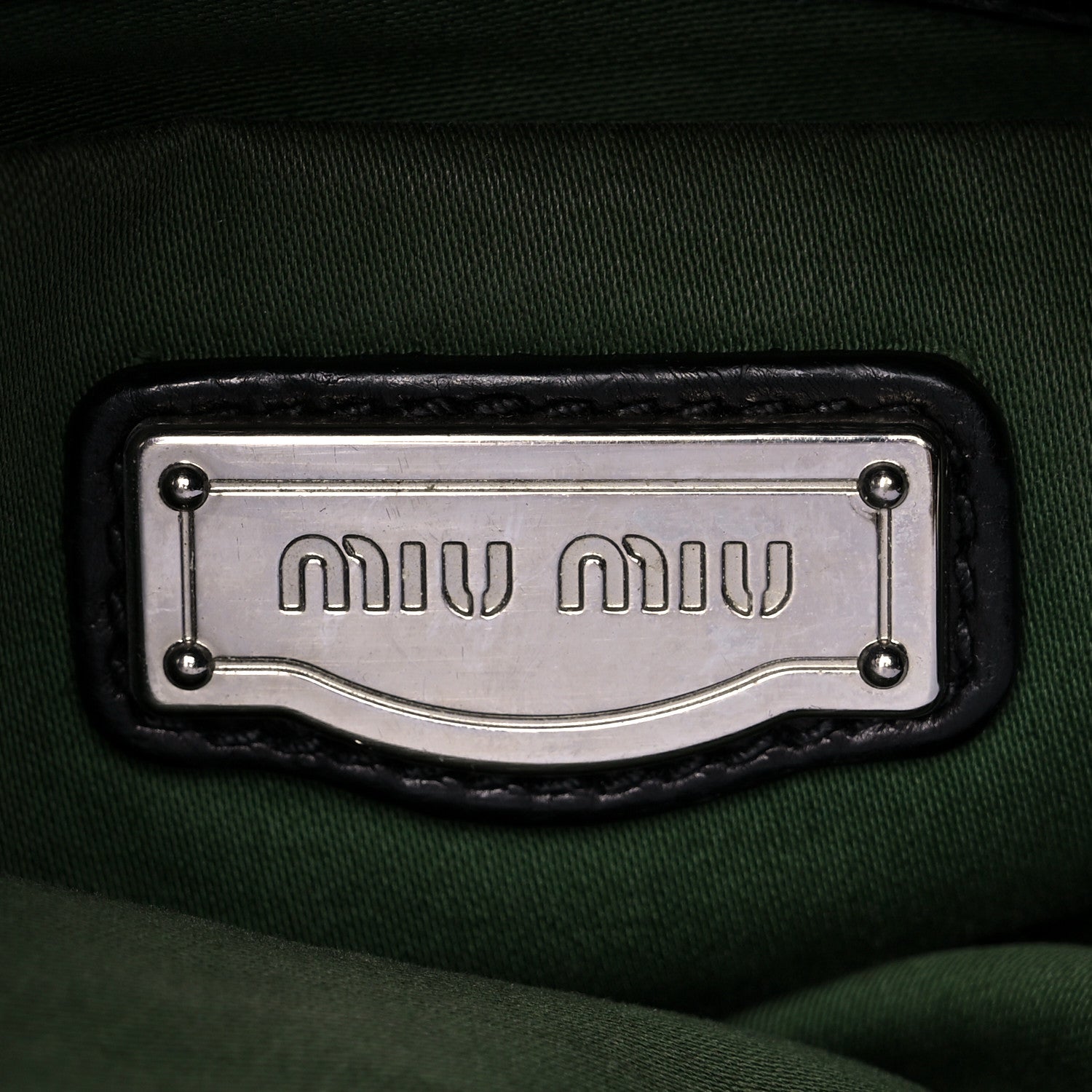 Miu Miu Vitello Lux Satchel Black 6 of 21