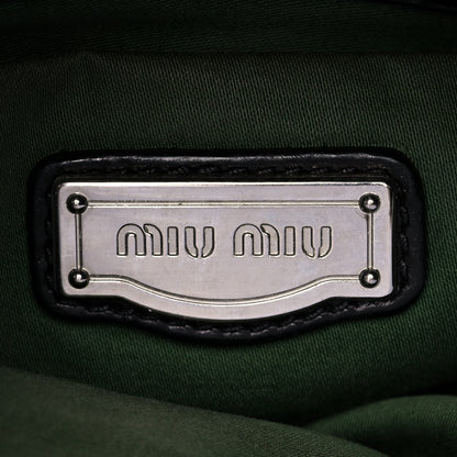 Miu Miu Vitello Lux Satchel Black 6 of 21