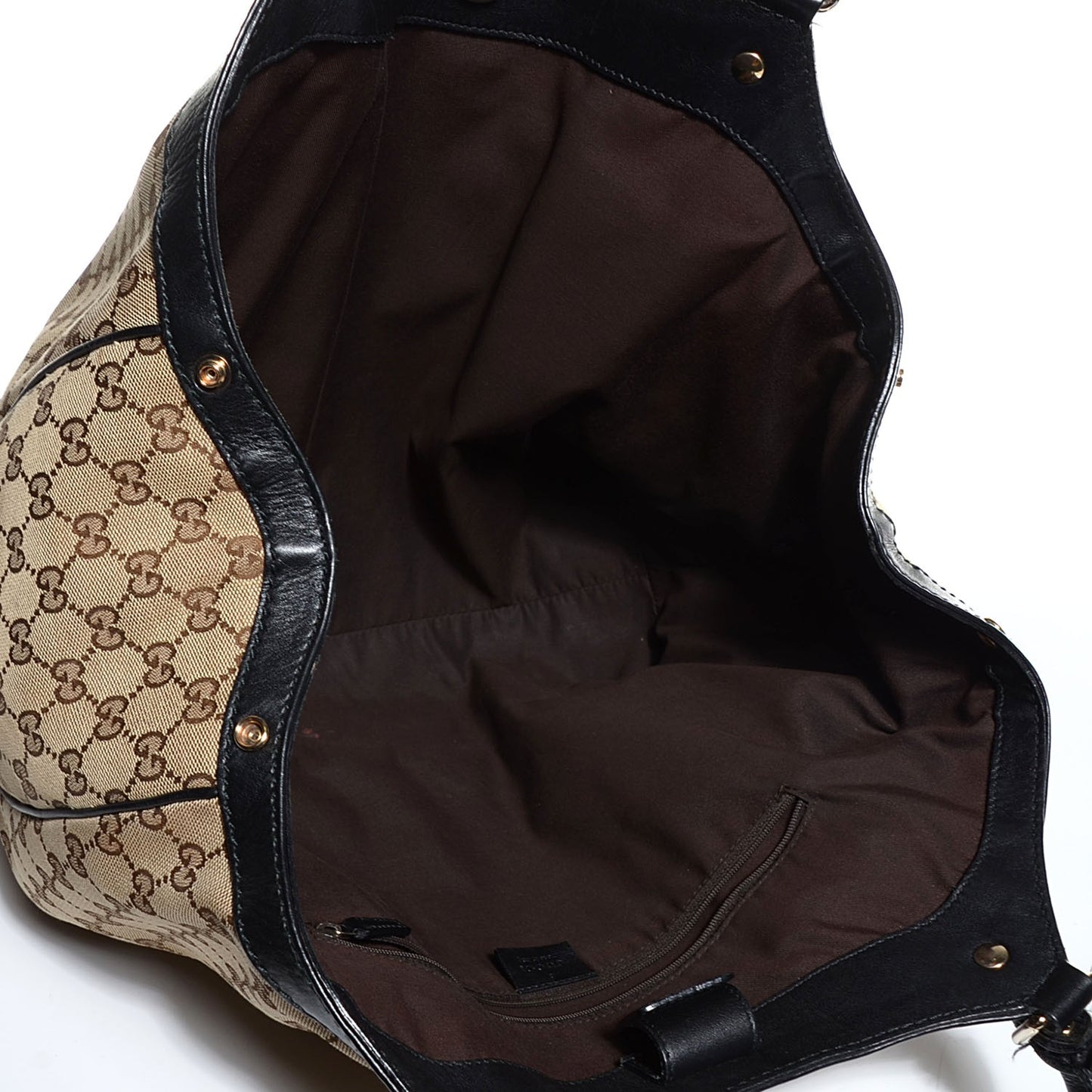 Monogram Large Sukey Tote Beige Ebony Black