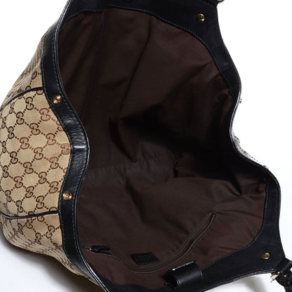 Gucci Monogram Large Sukey Tote Beige Ebony Black 5 of 9