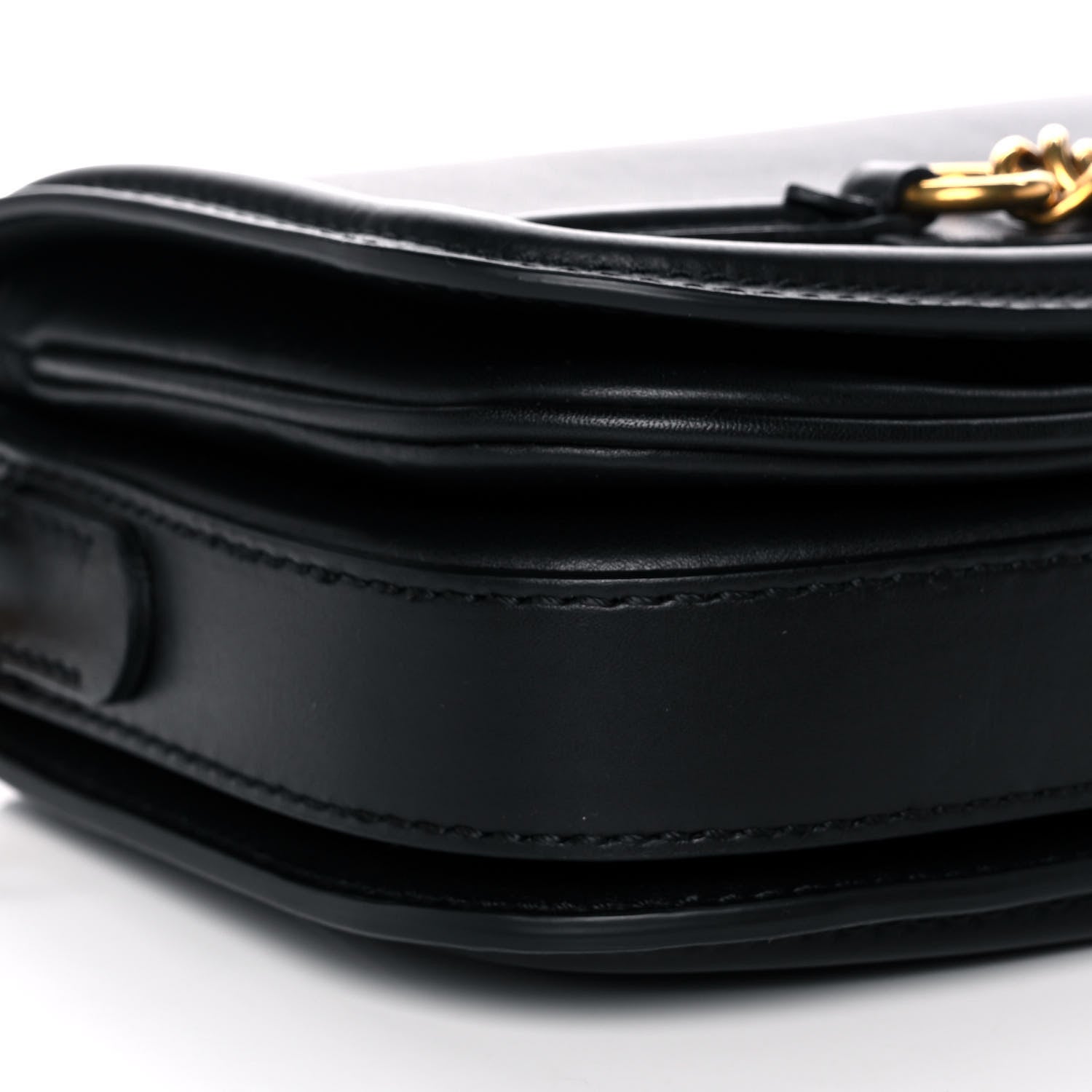 Burberry Soft Calfskin Link Flap Crossbody Black 9 of 12