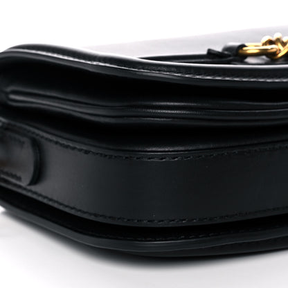 Burberry Soft Calfskin Link Flap Crossbody Black 9 of 12