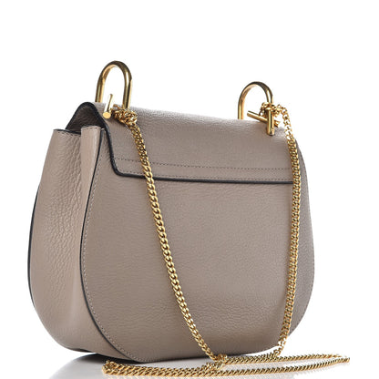 Chloe Grained Lambskin Drew Shoulder Bag Motty Grey 3 of 8