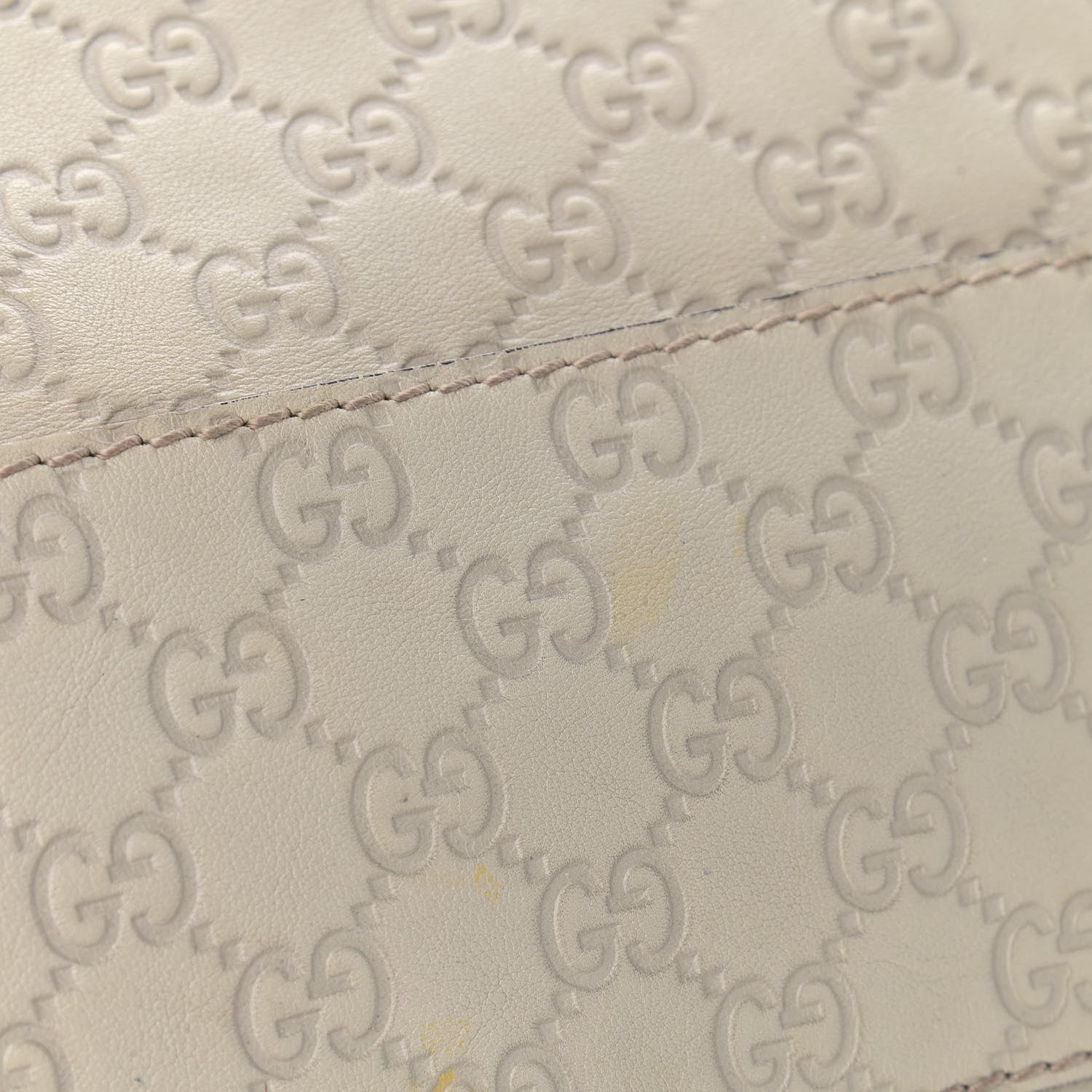 Gucci Guccissima Large Sukey Tote Mystic White 13 of 13