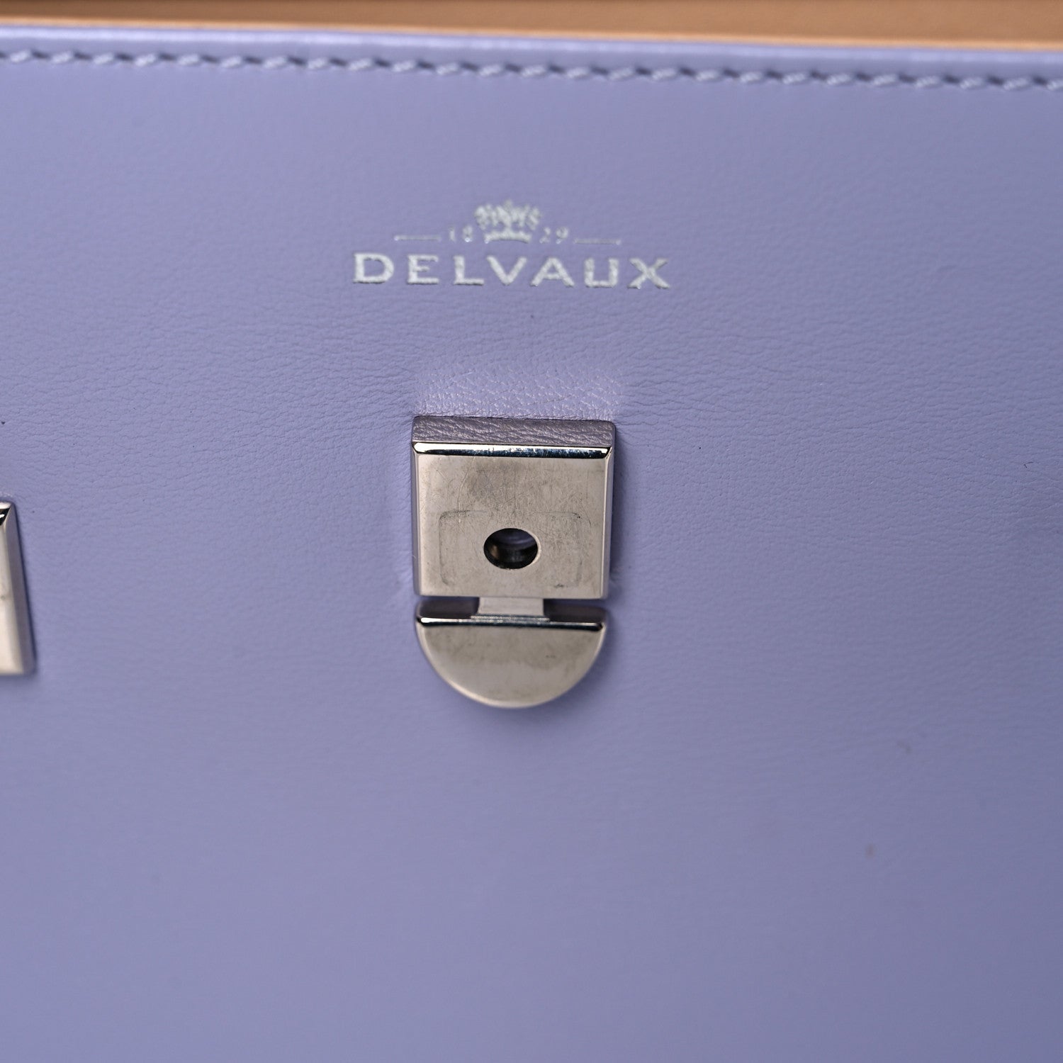Delvaux Calfskin Mini Tempete Satchel Lilas 17 of 20