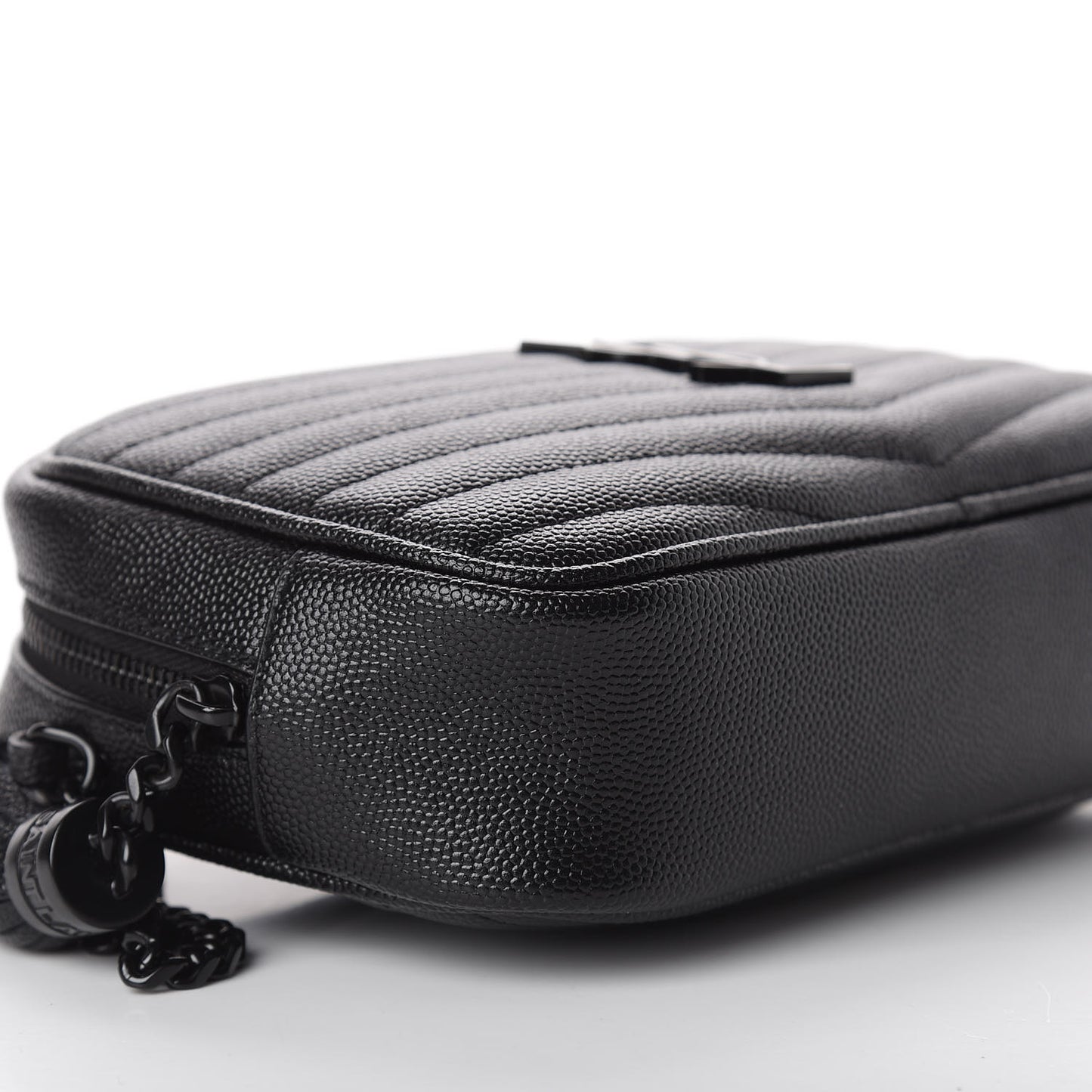 Grain De Poudre Matelasse Monogram Mini Lou Camera Bag Black