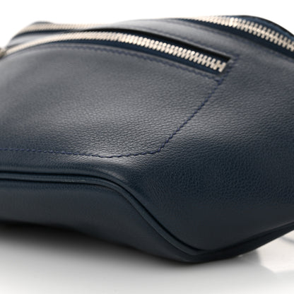 Hermes Taurillon Cristobal Cityslide Belt Bag PM Bleu De Prusse 10 of 10