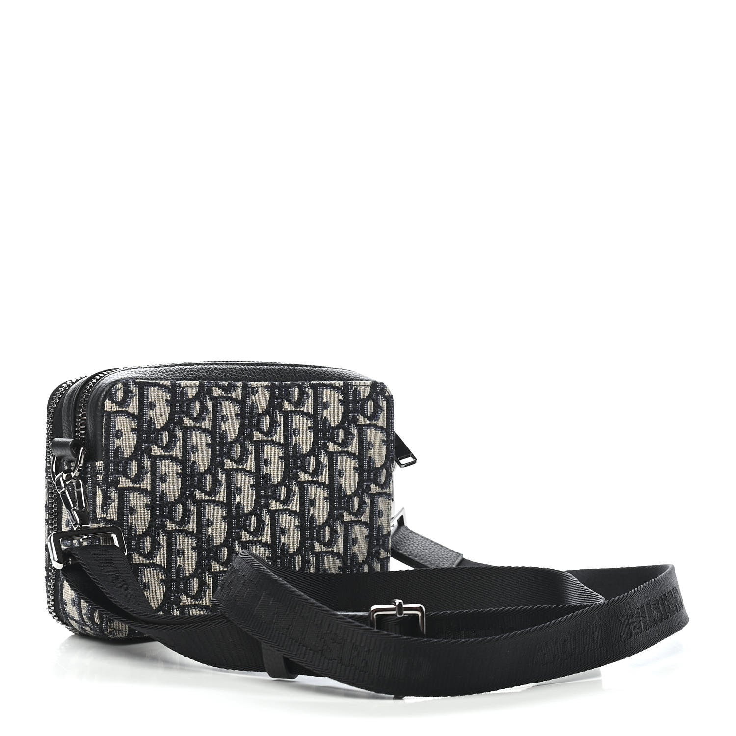 Christian Dior Oblique Pouch Navy Blue 3 of 8
