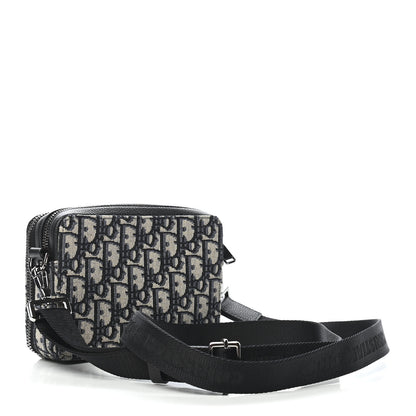 Christian Dior Oblique Pouch Navy Blue 3 of 8