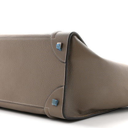 Celine Drummed Calfskin Mini Luggage Souris 10 of 10