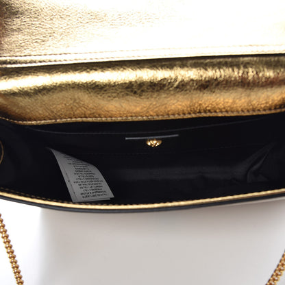 Versace Metallic Calfskin Palazzo Chain Evening Bag Gold 4 of 11