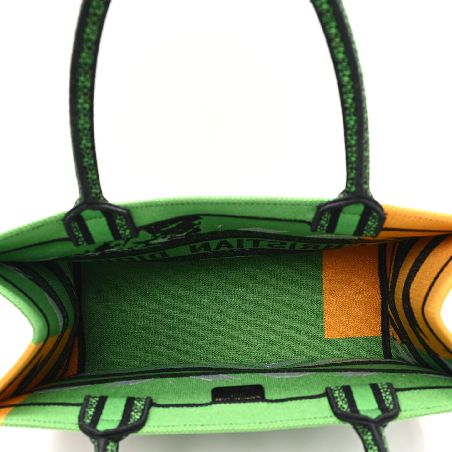 Canvas Embroidered Medium Jungle Pop Book Tote Green Multicolor